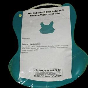 Cute Kid/Infant Soft waterproof Bibs - Green